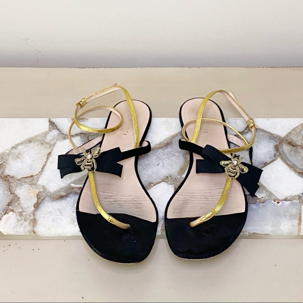 GUCCI Bee Bow Sandals